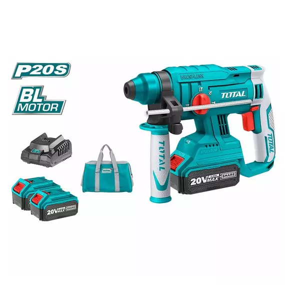 Total Rotary Hammer Drill Machine Cordless Li-Ion 20V TRHLI22012