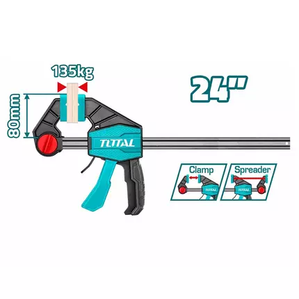 Total Quick Bar/F Clamp 80 x 600mm THT1346802