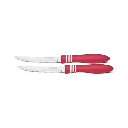 Tramontina Steak Knives Cor & Cor 2pcs Set Red 23450/275