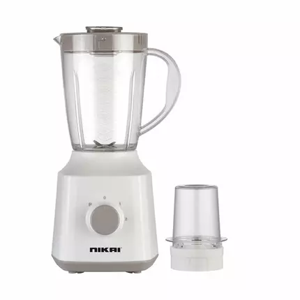 Nikai Blender 1.5L 1mill 300W Jar Capacity 2 Speeds, Pulse Function, Unbreakable PC Jar, Measuring Cup, Stainless Steel Blades, Perfect for Dry & Wet Fine Grinding, Mixing & Juicing - NB1700T3