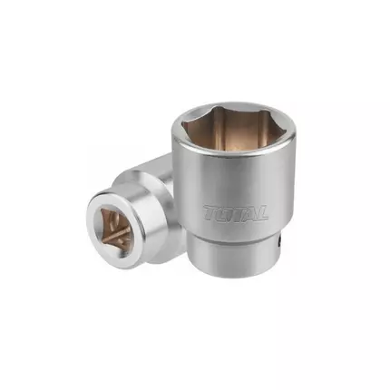 Total Socket Spanner Hexagonal 3/4" 41mm for Mechanical, Construction and Automobile Repair Industries, Chromed Plated THHAST34411