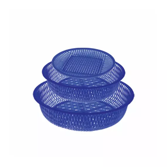 Cello Basket Fruity Set With Tray 25/30cm 3pc Set (Pack of 3)