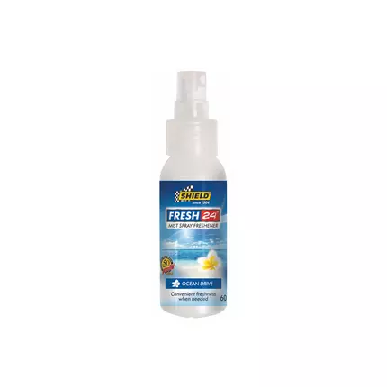 Shield-Home Fresh 24 Mist Spray Air Freshener Ocean Drive, Trendy and Innovative, The Shield Air Freshener Range is Created Using The Latest in Air Freshener Technology 60ml SH888