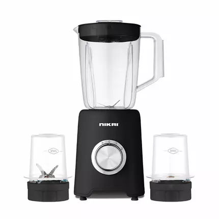 Nikai Blender 1.5L With Dry & Grinder Mill 600W Jar Capacity 2 Speeds, Pulse Function, Unbreakable PC Jar, Stainless Steel Blades, , Mixing & Juicing - NB2900NA1