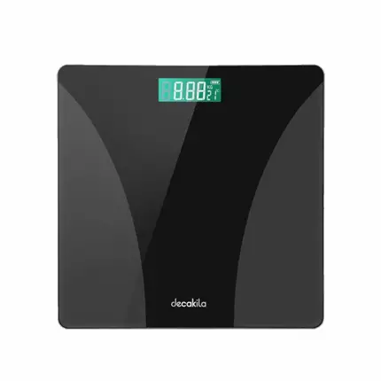 Decakila Bathroom Scale 2.5-180KG Scale for Body Weight, Weighing Professional, Clear LED Display and Step-On KMTT038W