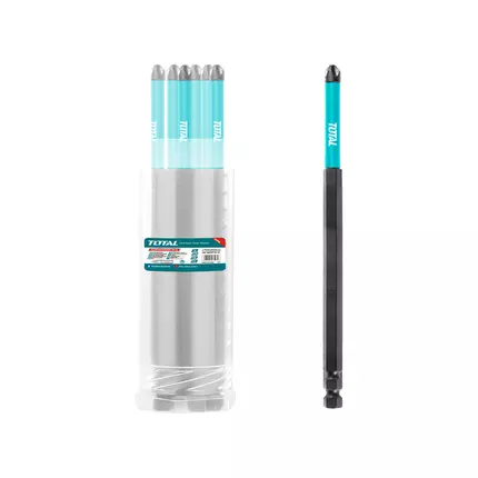 Total Screw Driver Bit Impact 250mm 10pcs Set TACIM16PH2103