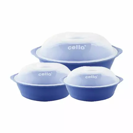 Cello Microwave Bowls H:50mm, H:65mm, H:80mm