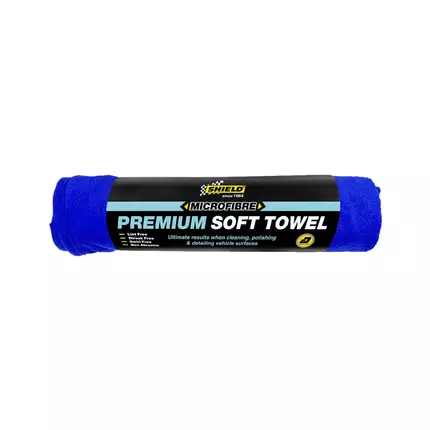 Shield-Auto Microfibre Premium Soft Towel, Ideal for Cleaning and Drying Various Surfaces, Including Paintwork, Glass, Chrome, and Interior Surfaces 1pcs SH1649