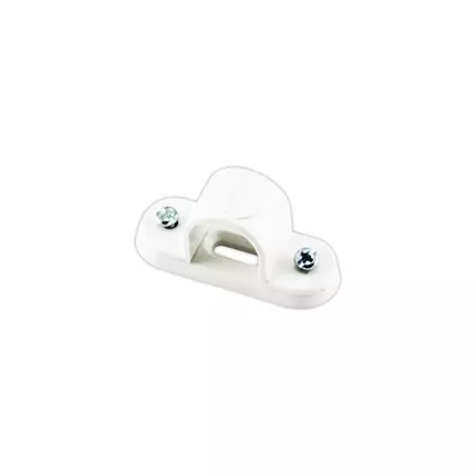 Tronic PVC Saddle Space Bar 25mm White CP SADD-25-WH