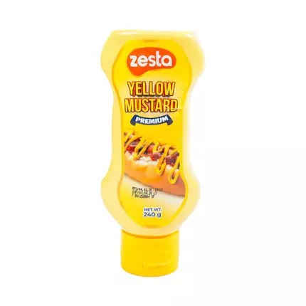 Zesta Yellow Mustard 240g (Pack of 12Pcs)