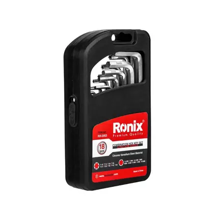 Ronix Long Hex Key 18pcs Set RH-2052