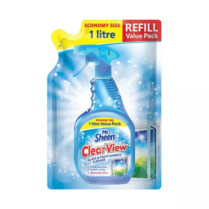 Mr Sheen Clearview Glass and Multisurface Cleaner Refill 1L SH1092