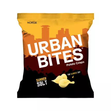 Urban Bites Summer Salt Potato Crisps 120g (Pack of 16Pcs)