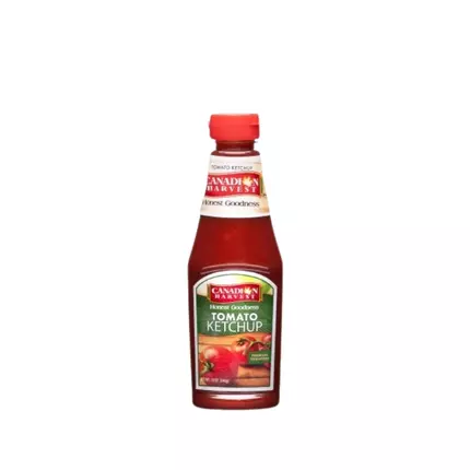 Canadian Harvest Ketchup PET Bottle, Rich Tomato Flavor, Easy Dispensing, 340g (Pack of 24Pcs)