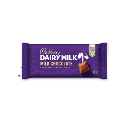 Cadbury Dairy Milk Original Chocolate 150g (Pack of 20Pcs)