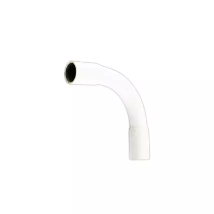 Tronic PVC Elbow Conduit Bends 25mm White CP BEND-25-WH