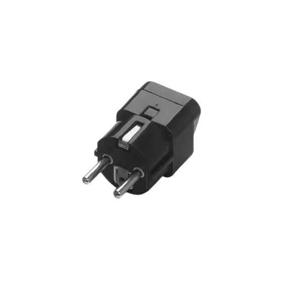 Tronic Adaptor Traveler with Conversion 16Amps EU Black AD-1003-BK