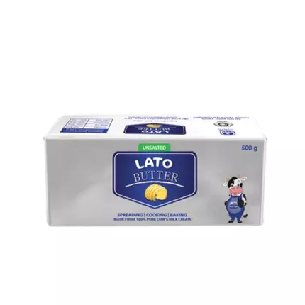 Lato Unsalted Butter 500g (Pack of 10Pcs)