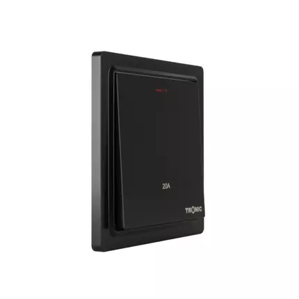 Tronic DP Switch with Neon 20Amps Black TS 5120-BK