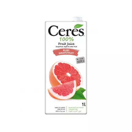 Ceres Ruby Grapefruit Juice 1L Tetra (Pack of 12Pcs)