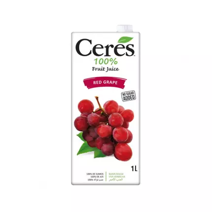 Ceres Red Grape Juice 1L Tetra (Pack of 12Pcs)
