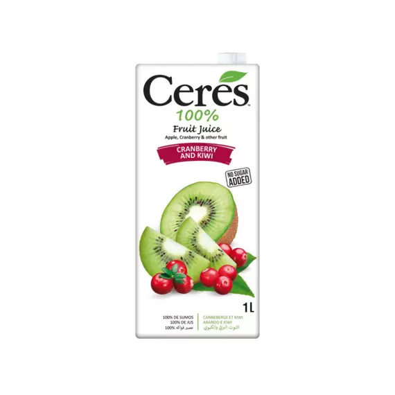 Ceres Cranberry and kiwi Juice 1L Tetra (Pack of 12Pcs)