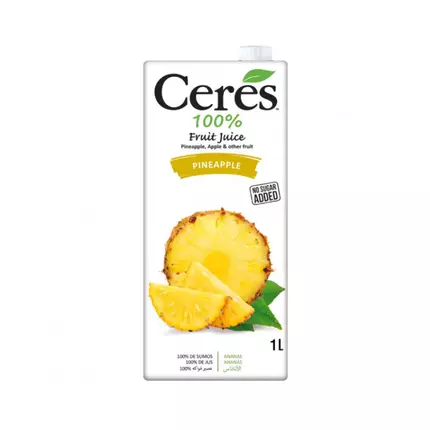 Ceres Pineapple Juice 1L Tetra (Pack of 12Pcs)