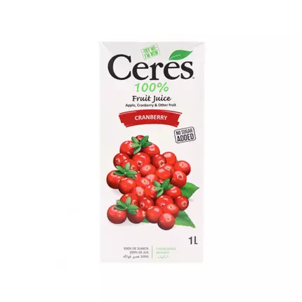 Ceres Cranberry Juice 1L (Pack of 12Pcs)