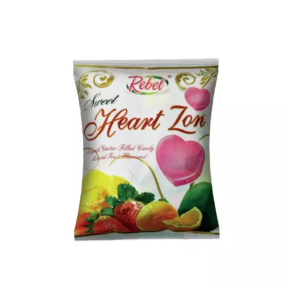 Sweet Heart Centerfilled Candy (Pack of 150pcs × 10 Packs)