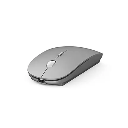 WiWU Wireless Mouse, Ergonomic Design, Portable, Rechargeable Battery, Silver WM102