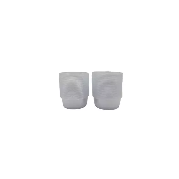 Disposable Round Container 250ml Clear (Pack of 50pcs x 10 Packs)