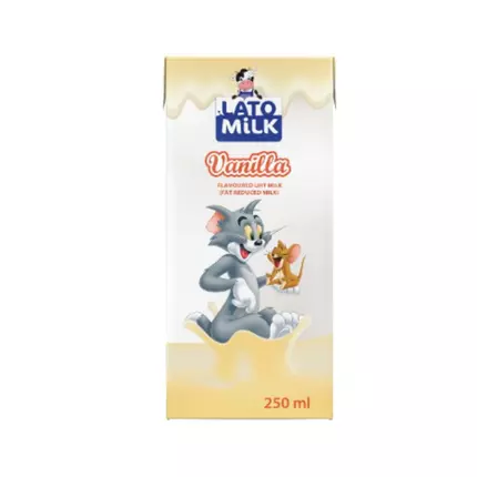 Lato Vanilla Flavored Milk 250ml (Pack of 24Pcs)
