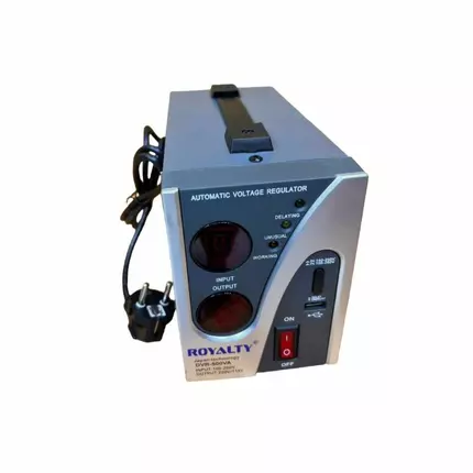 Royalty Automatic Voltage Regulator Japan Technology I.C Motor Powered Power Booster With Step Down Micro Processor Contorolled DVR - 5000 Watt