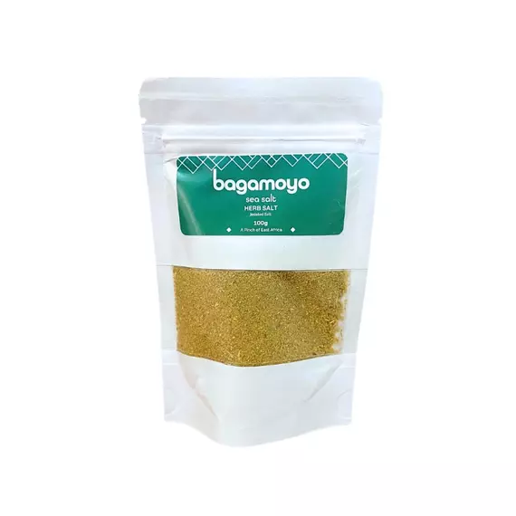 Bagamoyo Herb Salt 100g Pouch with Rosemary, Oregano & Thyme, Iodized