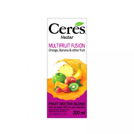 Ceres Nectar Multi Fruit Fusion Juice 200ml (Pack of 24Pcs)