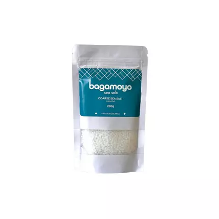 Bagamoyo Coarse Sea Salt 200g Pouch, Iodized