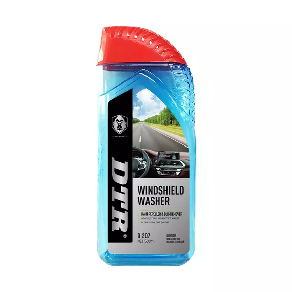 DTR Windshield Washer 500ml, Rain Repellent, Bug Remover, Streak-Free Finish, D-207