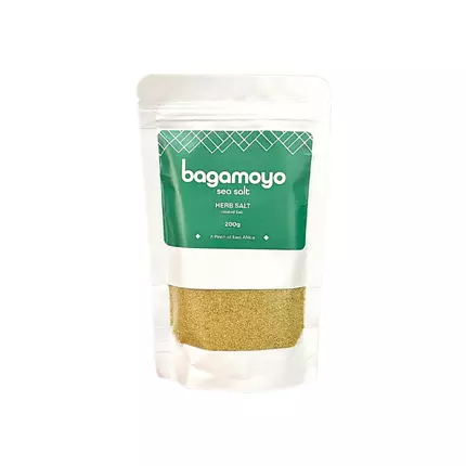 Bagamoyo Herb Salt 200g Pouch with Rosemary, Oregano & Thyme, Iodized