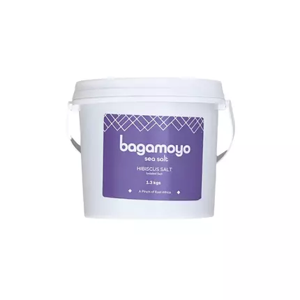 Bagamoyo Hibiscus Sea Salt 1.3kg Tub, Iodized