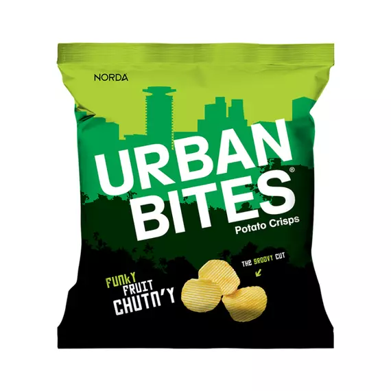 Urban Bites Funky Fruit Chutney Potato Crisps 120g (Pack of 16Pcs)