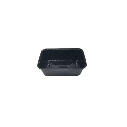 Disposable PP Container 1500ml Black (Pack of 50pcs x 3 Packs)