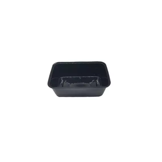 Disposable PP Container 1000ml Black (Pack of 50pcs x 10 Packs)