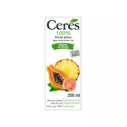 Ceres Medley of Fruits Juice Tetra 200ml (Pack of 24Pcs)