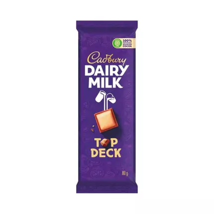 Cadbury Dairy Milk Top Deck 80g (Pack of 12Pcs)