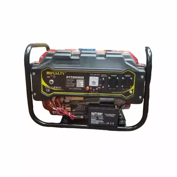 Royalty Gasoline Generator 3.5KV Maximum 3.8 Key & Kick RT7900DXE