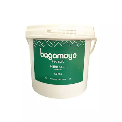 Bagamoyo Herb Salt 1.3kg Tub with Rosemary, Oregano & Thyme, Iodized