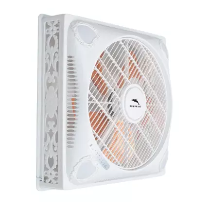 Dolphin Surface Ceiling Fan 18'' 100W 60x60, 3 Speeds, 4 LED Lights, 6HR Timer ME-1825
