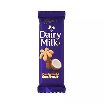 Cadbury Dairy Milk Cashew and Coconut 80g (Pack of 24Pcs)
