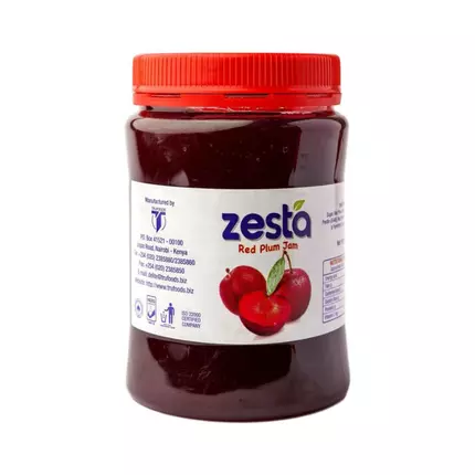 Zesta Red Plum Fruit Jam Pet 450g (Pack of 12Pcs)