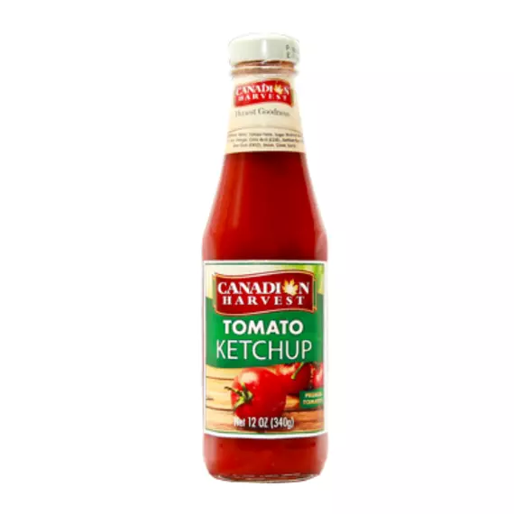 Canadian Harvest Tomato Ketchup Glass Bottle 340g Pack of 24